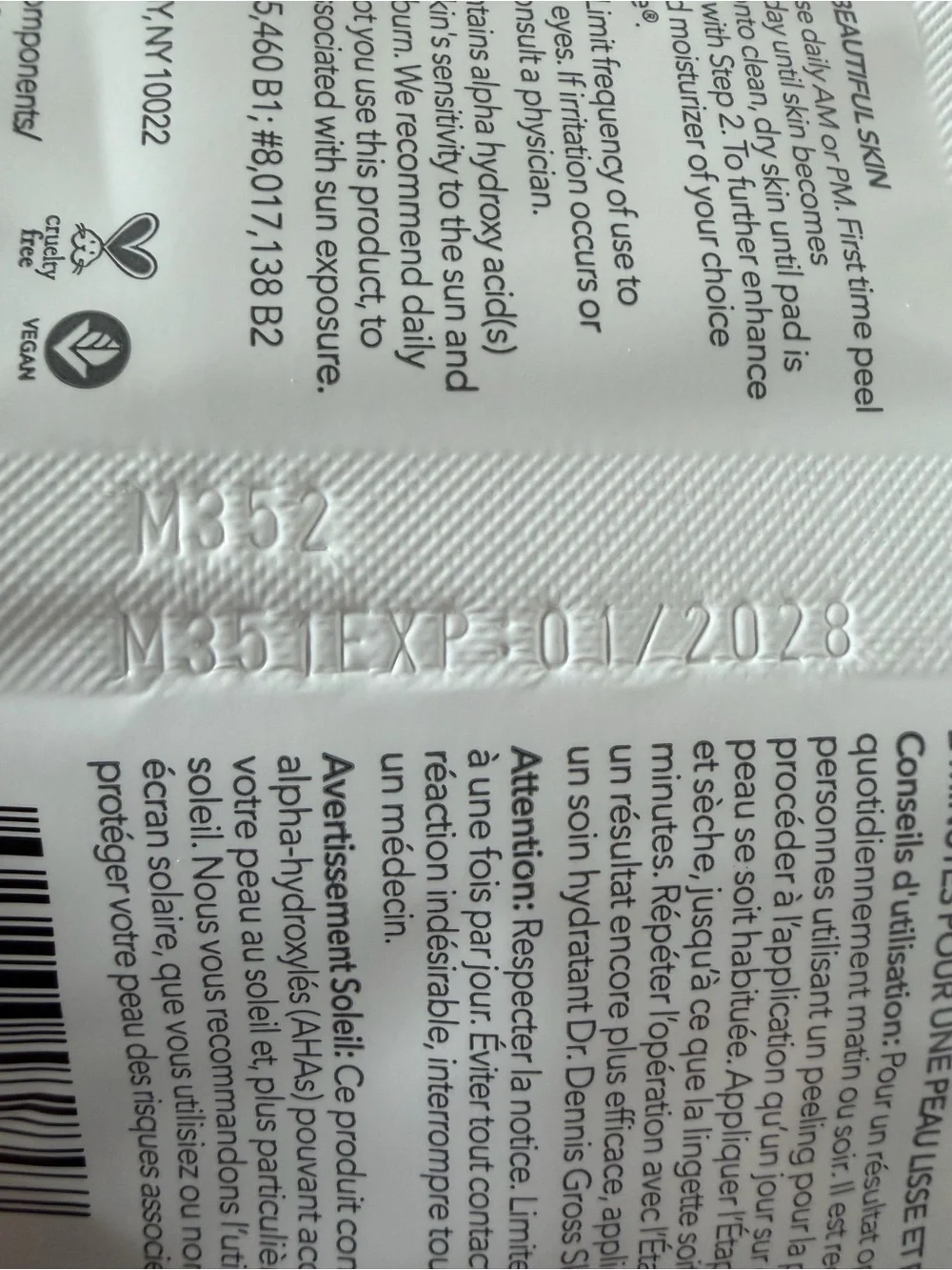 X10 Dr. Dennis Gross Alpha Beta Extra Strength Daily Peel Pads - Exp: 01/2028